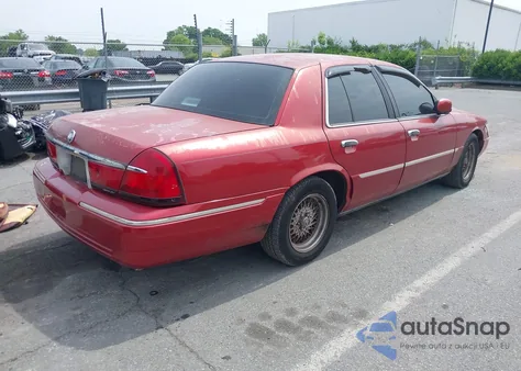 2000 Mercury Grand Marquis Ls из США, поврежденный, VIN 2MEFM75W1YX635485
